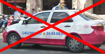 avoid Saigon tourist taxi